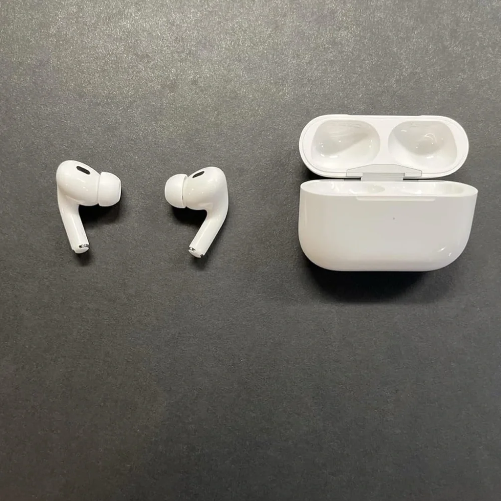 Apple White AirPods Pro 2; With Active Noise Cancellation and with Charging Case